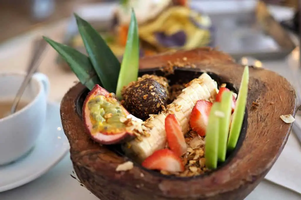 Fruits in Coconut Shell