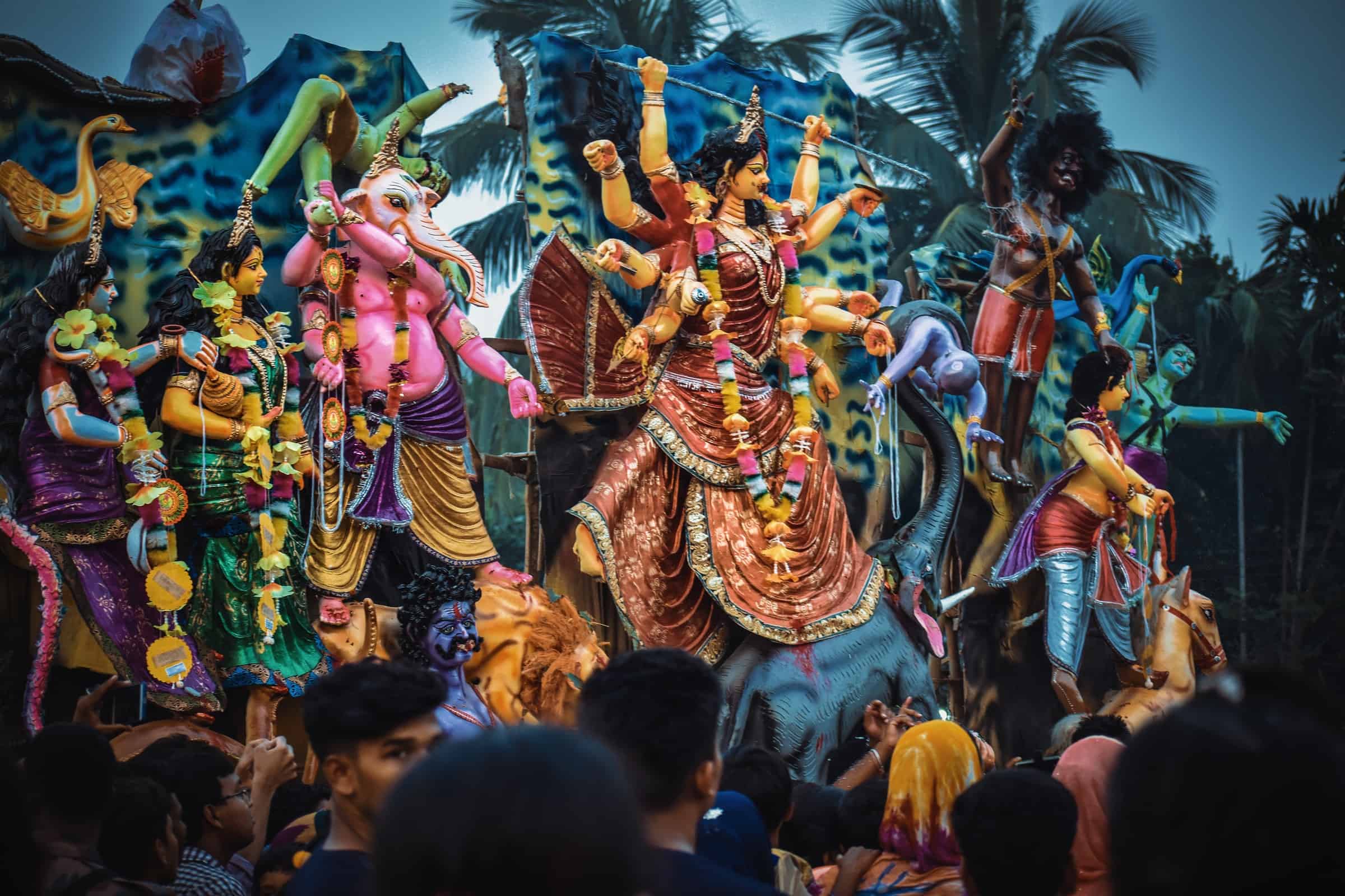 Celebrating Durga Puja in Kolkatta in Hinduism