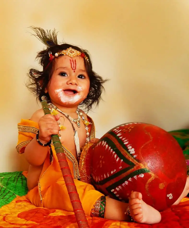 Kid as Lord Krishna