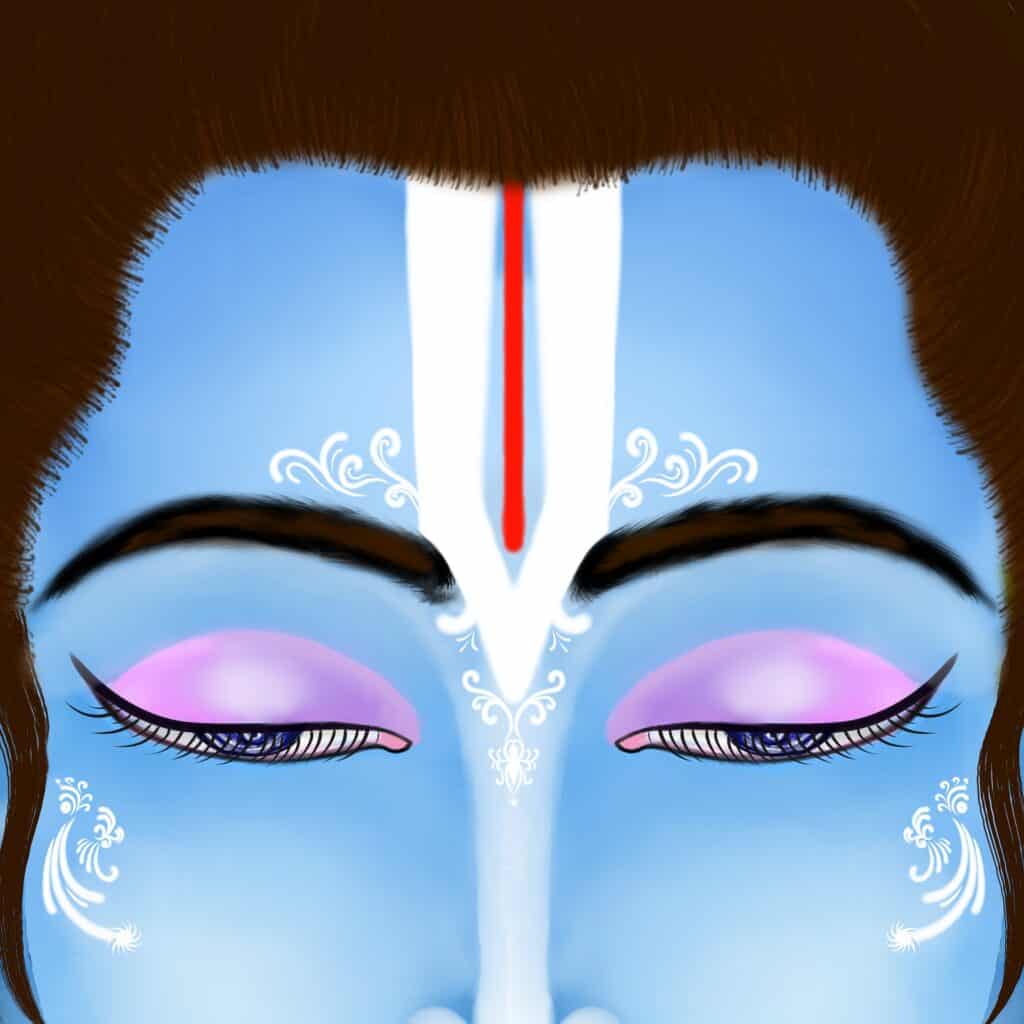 Why do Hindu gods have blue skin?