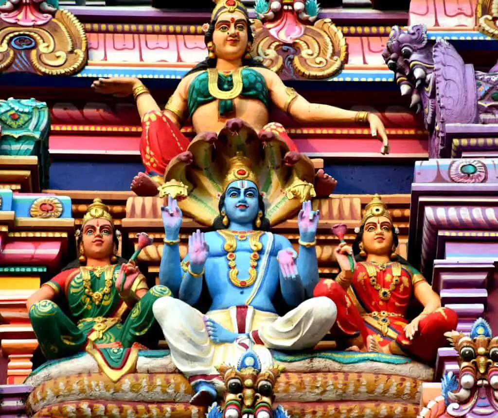 Vishnu statue on Temple