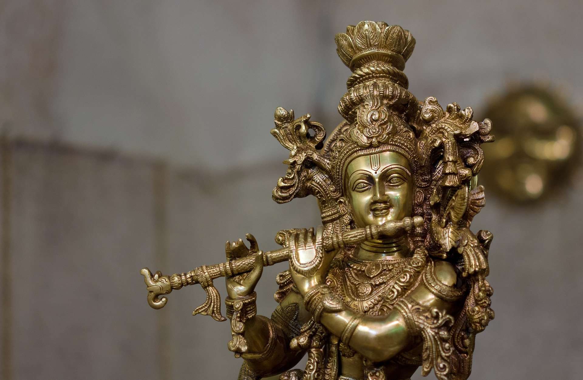 Krishna Idol Copper