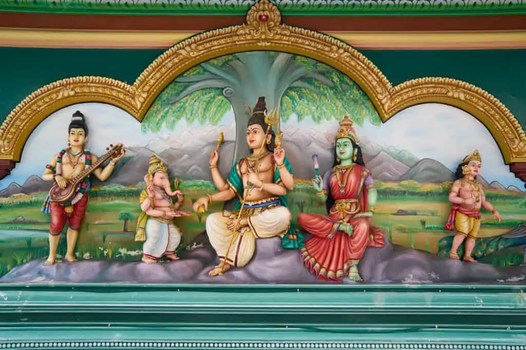 Shiva Family and Narada muni